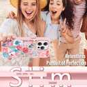 OOK Case for iPhone 15 Pro Max [Compatible with MagSafe], Luxury Gilded 3D Textured Pink Coastal Beach Ocean Sea Shell Floral Collage Frosted Shockproof for Women Girls Magnetic Phone Cover