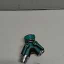 2WAYZ Dual Outlet Water Hose Splitter - Heavy-Duty Brass Y Connector, 360 Rotation, Easy Installation, Leak-Proof Design with Spigot Extender - Ideal for Garden, Washing Machines, Outdoor Faucets, Premium 2 Way 