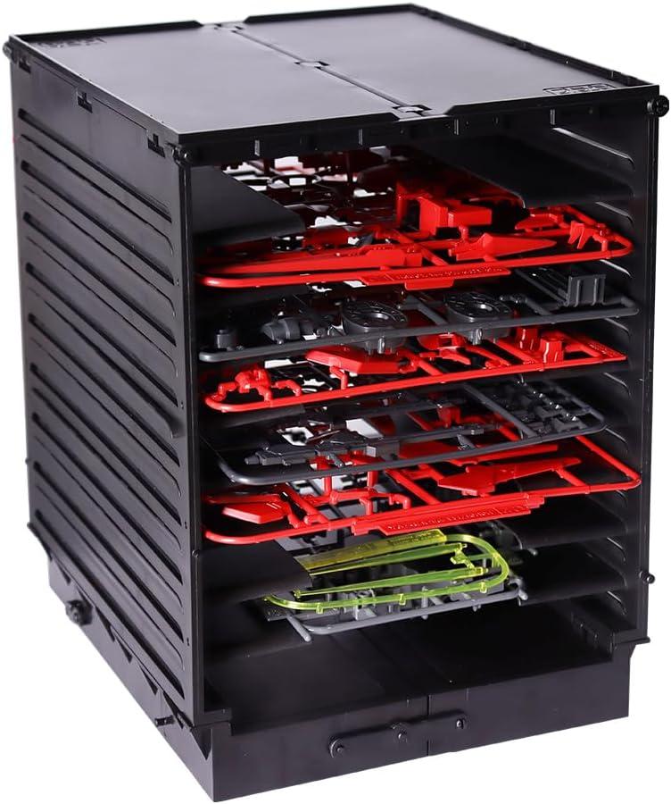 Gundam HG Model Shelf, Plastic Parts Shelf, Zoids Board Organizer, Suitable for 1/144 model boards, Tool Storage Container, PMKJ010