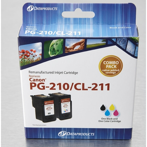 Data Products Remanufactured Inkjet Cartridges Canon PG-210/CL-211 Combo Pack