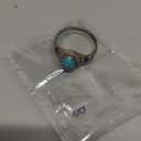 Avicrafts Turquoise Stone Ring 925 Sterling Silver Statement Ring For Women Handmade Gemstone Christmas Jewellery Gift For Her