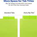 Avery Dividers for 3 Ring Binders, 8-Tab Sets, Two-Pocket Plastic Binder Dividers with Tabs, Multicolor, 3 Sets (71907)
