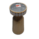 Wood Candle Holder 8"