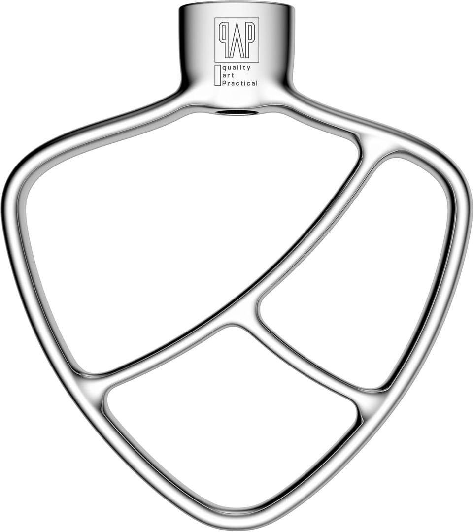 Stainless Steel PaddleFlat Beater - Accessories and Attachments for KitchenAid Mixers, Fit 4.5-5 QT Mixing Bowl