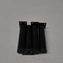 4 Pack Adjustable Furniture Legs Round 1.5" Dia Thickened Aluminum Alloy Sofa Shelves Table Kitchen Adjustable Feet 8" Height (Black)