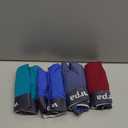 Wirarpa Mens Trunks Underwear Cotton Boxer Briefs Short Leg Comfortable Underpants 4 Pack (Medium, Burgundy, Lake Blue, Dazzling Blue, Bijou Blue)