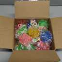 HONLYNE24 PCS Flashing Crystal Star Necklaces, Glow Necklaces Bulk Light up Party Favors, LED Glow in The Dark Necklaces for Kids Adults Birthday Glow Party Rave Halloween Goodie Bags Filler