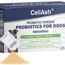 Probiotics for Dogs Dog Digestion Gut Probiotic Powder Cat Dog Probiotic Supplement Skin Coat Supplement for Dogs Digestive and Immune Support Digestive Enzymes with Chicken Flavor