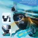 Greatever Full Face Snorkel Mask, Snorkeling Gear for Adults with Latest Dry Top Breathing System and Detachable Camera Mount, Foldable Snorkel Set for Family Snorkeling Trips, Anti-Fog & Anti-Leak