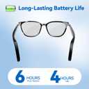 AI Smart Glasses for Men & Women – Powered by ChatGPT, Real-Time Translation, Bluetooth Glasses with Photochromic Lens, Music & Hands-Free Calling, UV & Blue Light Protection, Thin Temples