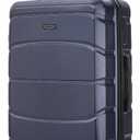 DUKAP SENSE Hardside Luggage with Spinner Wheels | 28 in Durable Lightweight Large Checked Suitcase for Travel | Zipper Clouser Suit Case with Gel Handles and Trolley | Blue