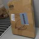 17" Round Almond Slow Close Toilet Seat, Polypropylene Toilet Seat Cover with Never Loosen Lid, Quiet and Easy to Install and Clean