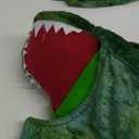 Spooktacular Creations Halloween Realistic T-rex Costume Outfit Dinosaur Jumpsuit with Egg for Kids Toddler Dress-up Party (18-24 Months, Green)