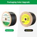 FIRMERST 12/2 Low Voltage Landscape Wire Outdoor Lighting Cable 500 Feet, 12 Gauge 2 Conductor