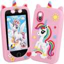 Kids Smart Phone for Boys & Girls, 3.97" Touchscreen Learning Toddler Toy Phone with Dual Camera, 200+ STEM Games, Music Player, Ideal Educational Gifts for Ages 3-10 Christmas, Birthday, Travel, Child-size