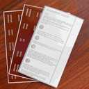 Thinkor Reposition Laminated Bible Tabs, Large Print Stickers, Easy to Read & Apply Bible Tabs for Women & Man (Leather Color)