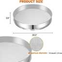 Sidasu Vibrating Sifter Mesh Screen Stainless Steel Vibrating Sieve Mesh Screen 10 Mesh for Dia 19.6" Automatic Powder Sifter Machine