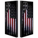 Compatible with Samsung Galaxy S22 Ultra Case American Flag Pattern Hard PC Back and Soft TPU Sides Scratchproof Shockproof Protective Case for Samsung Galaxy S22 Ultra
