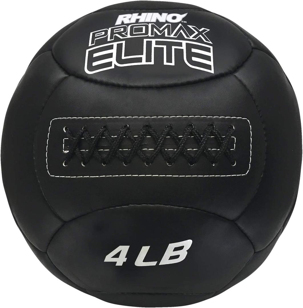 Champion Sports Promax Elite Slam Balls, Shell with Non-Slip Grip, Medicine Wall Exercise Ball for Weightlifting, Plyometrics, Cross Training, & Home Gym Fitness - Multiple Styles (4 Pounds)