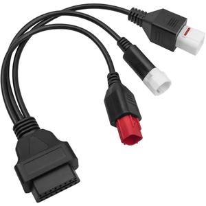 OBD2 Diagnostic Cable Fit for Yamaha Kline Euro5 Motorcycle 16 Pin to 3Pin 4Pin 6Pin OBD2 3 in 1 Diagnostic Adapter