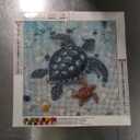 DIADAY Sea Turtles Diamond Painting Kit, Diamond Art Kits for Adults, 5D Full Round Drill Turtles Diamond Art Painting, DIY Gem Craft Arts Home Wall Decor Gift, 12 x 12 Inches