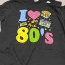 I Love The 80's Eighties Party Dress Retro T-Shirt, L Ladies