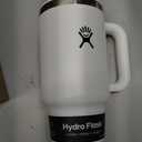 Hydro Flask 32 Oz Travel Tumbler with Handle, Lid and Straw - Insulated Stainless Steel in 32 Oz White