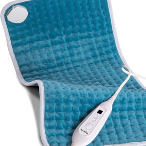 RAINOVA Heating Pad for Back/Shoulder/Feet/Pets, 12''x24'' Electric Pad with Auto Shut Off, Heated Pad for Cramps Relief, Heat Pad 6 Heat Settings, Christmas Gifts for Women, Men, Mom, Dad(Blue)