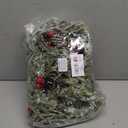 6' Long Snowy Artificial Pine and Cedar Christmas Garland with Pine Cones Red Berries Winter Greenery Garland for Christmas Wedding Winter Seasonal Holiday Table Runner Centerpiece Mantel Decoration