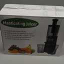 Cold Press Juicer, Juicer Machines with 5.3" Wide Feed Chute, Slow Masticating Juicer for High Yield with Whole Fruits and Vegetables (Black)