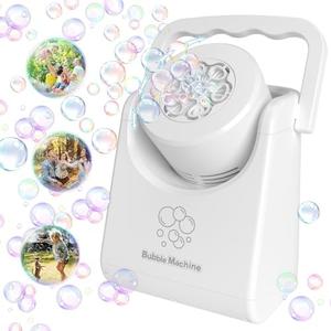 Bubble Machine for Kids Toddlers,Automatic Bubble Blower,Portable Adjustable Angle Bubble Maker,Bubbles Toy for 3 4 5 6 7 Year Old Boy Girl,Outdoor Party Birthday Easter Baskets Stuffers Gifts