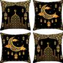 Ramadan Mubarak Pillow Covers Eid Mubarak Throw Pillow Cases Ramadan Kareem Decor Ramadan Decorations for Home Party