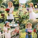 4 x 12 Pack Dragonfly Clip,Fake Dragonflies, Humming Bird Stakes Fake, Plastics Dragonfly for Garden Stakes Decor Yard Ornaments for Hat,Deer and Horse,Fly Scare Devices for Indoor Outdoor