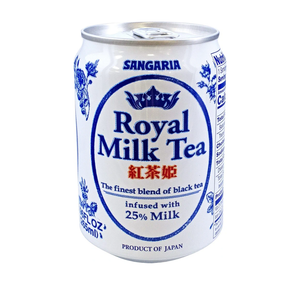 Sangaria Royal Milk Tea, Black Tea Infused with 25% Milk, 8.96 Fluid Ounce (Pack of 24), Best By: 2025.05