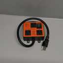 Automatic Vacuum Switch, Ortis Vacuum Switch for More Power Tools, Delay Vacuum On/Off to Prevent Circuit Overload and Tripping, Keep Your Workplace Cleaner, Better for Your Lung (Orange)