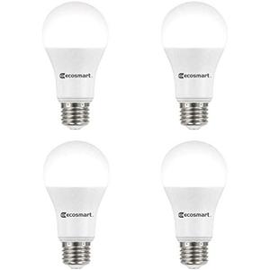 Ecosmart 4 Pack LED Daylight 14.5 watt A19 Bulbs 100 watt Replacement