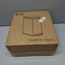 KUK Slim Bathroom Trash Can with Lid, 1.6 Gal / 6L Stainless Steel Small Garbage Bin with Detachable Inner Bucket, Step Pedal, Silent Close, Wastebasket for Toilet, Bedroom, Home, Office (White)