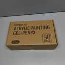 Gel Pens For Coloring, 90 Colors Retractable Colored Pens for Black Paper & White Paper, 0.7mm Fine Point Colorful Pens for Coloring, Writing, Drawing, Journaling, Note Taking, Office, Home (90PCS-Gift Set)