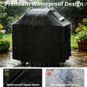 Ultimate Durable Grill Cover for Weber Spirit 200 and 300 Series Outdoor Grill,52 Inch Heavy Duty Waterproof Rip-Proof BBQ Cover,Fade Resistant 7106 Gas Grill Cover for Weber with Strap and Air Vent