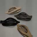 Sightor Flat Hair Clips, 4 Packs Flat Hair Claw Clips for Thick Thin Hair Clips, French Flat Hair Clips for Women Stylish Lay Flat Claw Clips, Black, Beige, Brown, Coffee