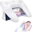 SAHEYER Side Sleeper Pillow, Body Pillow for Side Sleeper with U-Shaped, Contour Pillow Support for Neck, Back, and Shoulder Pain Relief (Upgraded Version), White