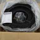 24" Rattan Pendant Light 6-Light Black Rattan Chandelier Lights Fixture 3-Tier Hand-Woven Rattans Chandelier Wicker Pendant Boho Lights Rustic Light Fixtures for Dining Room Bedroom (Balck-Black Finish)