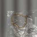 Gold Cat Chain Collar,Adjustable Cuban Link Necklace for Cats, Lightweight & Durable Metal Pet Gift, Stylish Decorative Accessory (Gold, M)