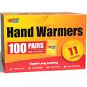 Hand Warmers - Up to 11 Hours of Heat (100 Pairs) Super Long Lasting - Easy, All Natural - Air Activated, for Body, Hands & Toes - Odorless Hot Hand Warmer - Sport Temp