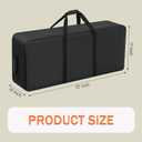 35 Inch Large Zippered Duffel Bag for Travel Camping Sports Equipment Storage, Soft Foldable Rolling Carry Cover with Wheels, Waterproof Foldable Luggage Bag with Padded Handles