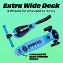 SKIDEE Kick Scooter for Kids Ages 3-5 | Foldable 3 Wheel Scooter with Lean-to-Steer, Adjustable Height, Removable Seat & LED Light Wheels | Toddler Scooter Up to 12 Year Old Boys/Girls