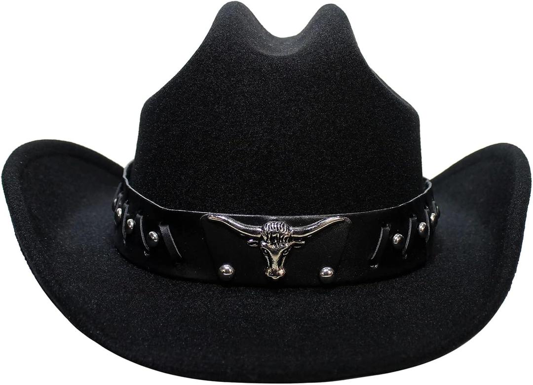 Cowboy Hat for Women & Men (Black, L)