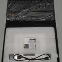 Keyboard Case for iPad 9.7 6th 2018/5th gen 2017/ Air 2-7 Color Backlit Detachable Wireless Keyboard - 360 Rotatable Magnetic Detachable Slim Folio Cover with Pencil Holder (Black)