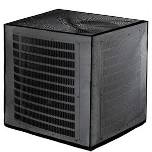 Nicunom Air Conditioner Cover, All Seasons Full Mesh AC Cover for Outside Unit Adjustable Outdoor AC Defender Covers Protect from Clogging of Debris, 27.5"x27.5"x31.5"