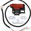 UPGRADED W10404050 W10238287 Washer Lid Lock Latch Switch Assembly with W10240513 Strike Compatible with Whirlpool, Maytag, Kenmore Washer Replaces W10744659,AP5263307,1938607